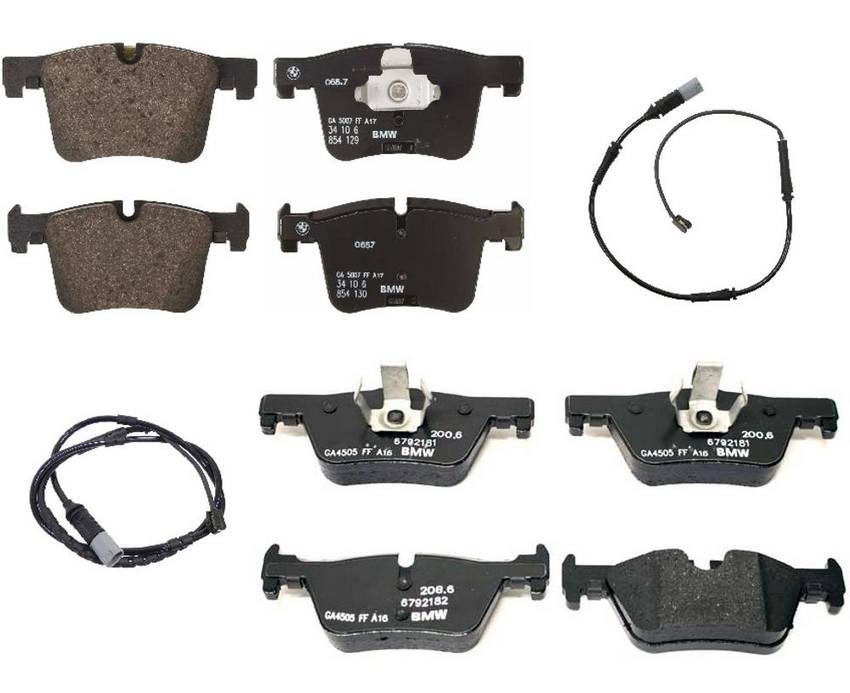 BMW Disc Brakes Kit - Pads Front and Rear